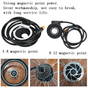 KT-V12 8//12 Magnetic Point Power Sensor Connector E-Bike Bicycle Conversion Kit