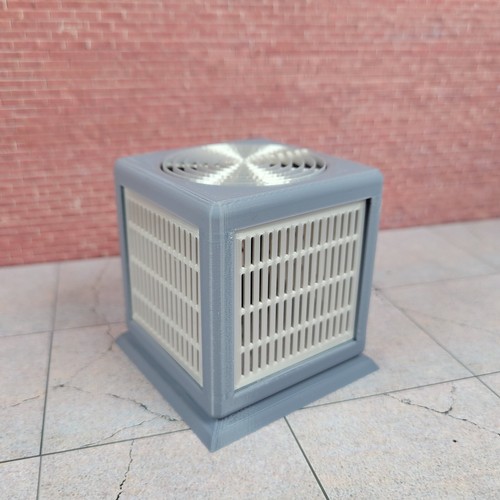 Air Conditioner Unit Model Prop 1/10 1/12 Scale Shop Garage Diorama Dollhouse - Picture 7 of 11