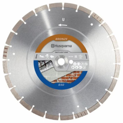 Husqvarna Tacti-Cut S50 Concrete Diamond Blade- 14'' w/ Universal Arbor