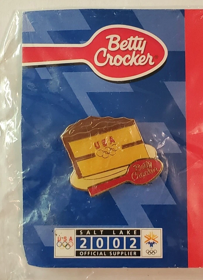 VINTAGE ~Betty Crocker - 02' Olympics Winter Games/Salt Lake - Hat/Lapel Pin - 8 - Image 2 of 4