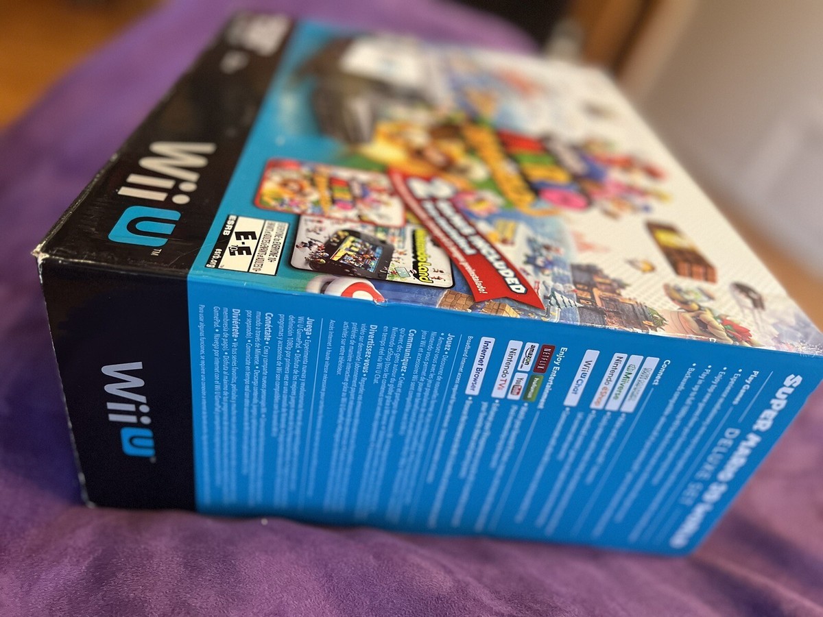 Nintendo Wii U Super Mario 3D World Deluxe Set 32GB Black Console