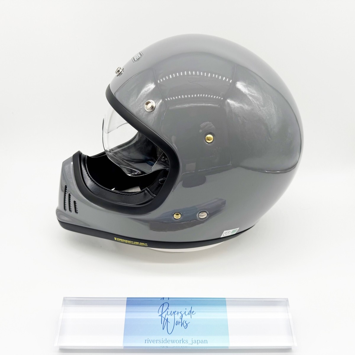 SHOEI EX-ZERO Gray Motorcycle Full Face Helmet Size XL 61cm From