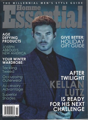 Kellan Lutz Twilight Essential Homme Magazine November December 2012
