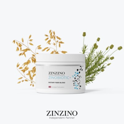 Zinzino ZinoBiotic + 8 Ballaststoffe Nahrungsergänzungsmittel, 100% natürlich, entzündungshemmend