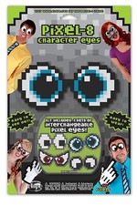 Unisex Halloween Video Game Pixel 8-Eyes Interchangeable 4 Eye Costume Glasses