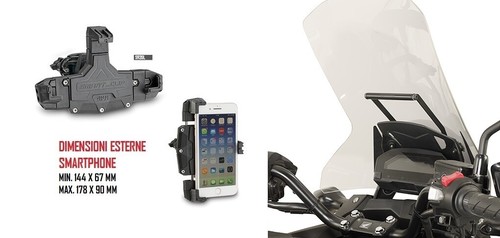 GIVI PORTA SMARTPHONE UNIVERSALE + TRAVERSINO SUPPORTO HONDA NC750X 2016 \u003e  2019 | eBay