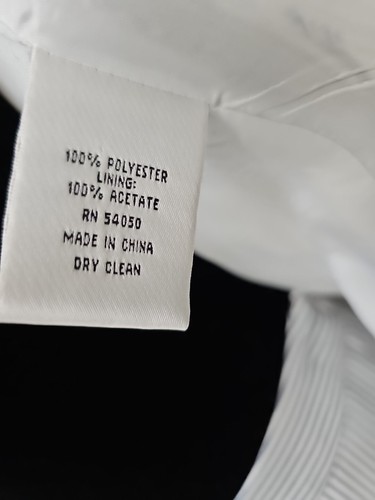 Vintage Jones New York SUIT White/Gray Striped Skirt Blazer 2 Piece Suit Sz 6 - Picture 7 of 8