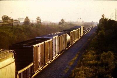 Kodachrome Original Slide West Bound Conrail Freight Train  - Item CC#2149