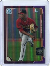 2015 BOWMAN CHROME 1ST ROOKIE RC REFRACTOR #245/250 TYLER MARK DIAMONDBACKS #33