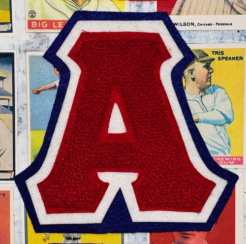 CHENILLE PATCH LETTERMAN LETTER A 5"X5.25" RED UNIVERSITY OF ARIZONA WILDCATS