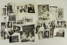 VINTAGE Estate Lot Mixed Photos WWII Era to 1954 Uniforms ESSO Wedding Family