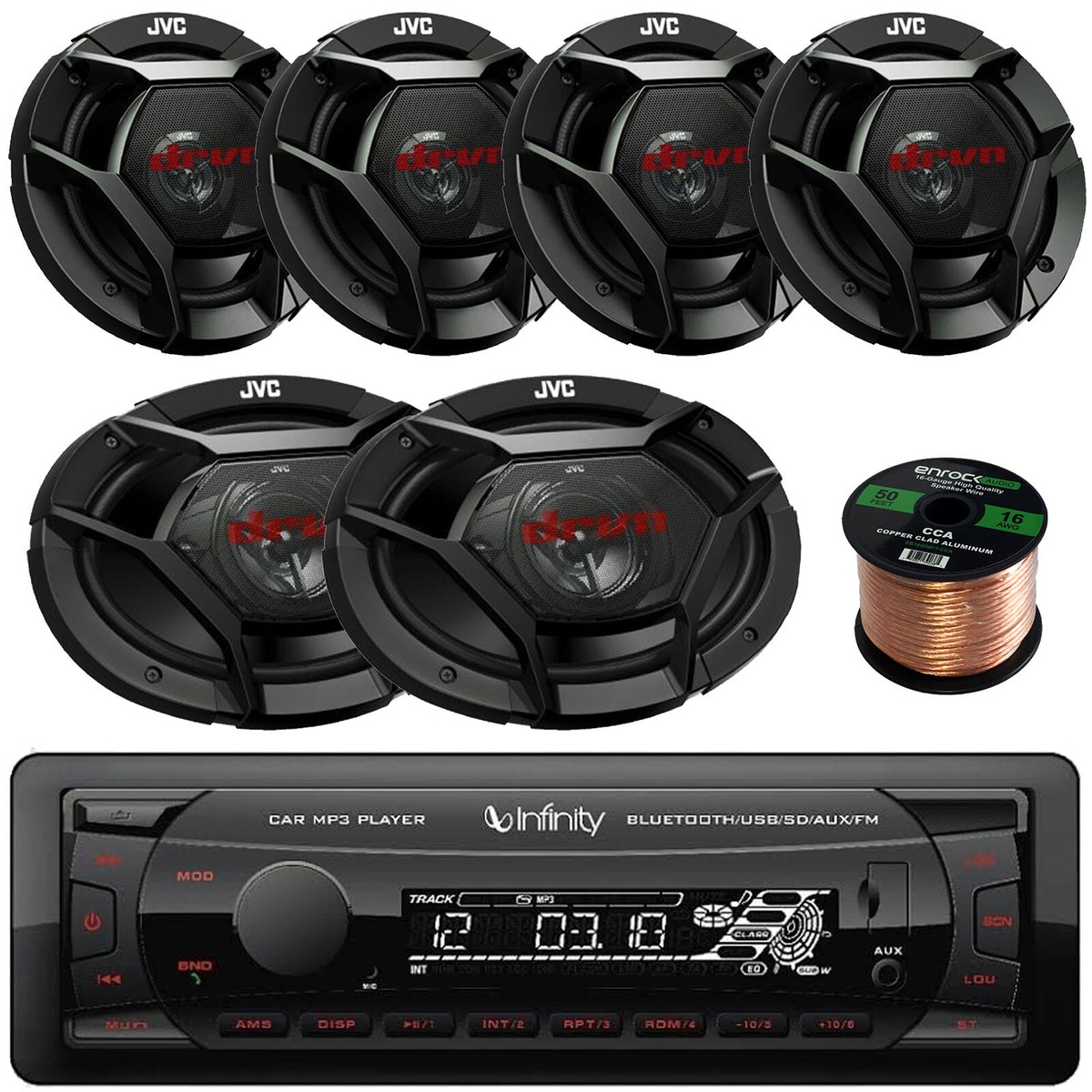 Infinity Bluetooth Stereo Receiver, 4x 6.5