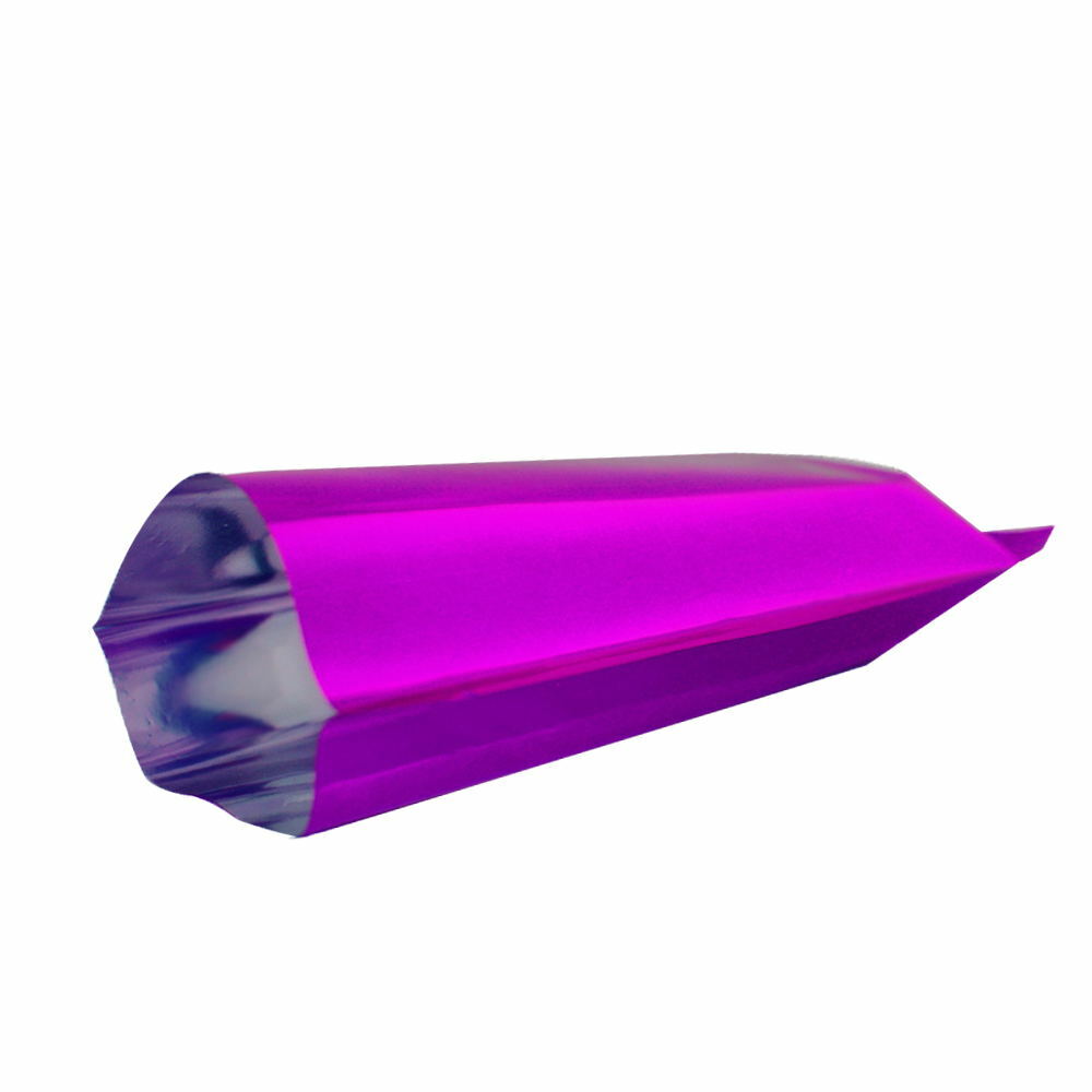 100 Glossy Purple Metallic Mylar Sample Bags 3.5x5in Heat Sealable