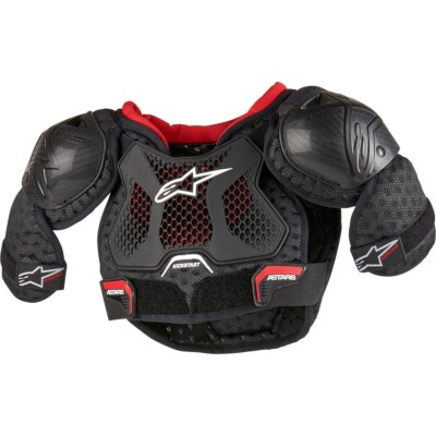 Alpinestars Kinder Brustprotektor Bionic Action Kickstart schwarz rot Alter 4-9 Jahre