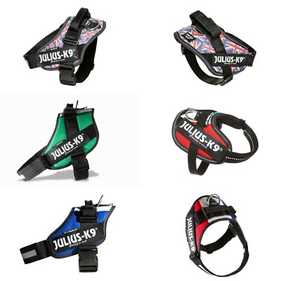 Julius-K9 IDC Flag Harness Dog Puppy Adjustable Comfortable Reflective  Harness UK