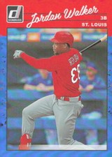 2023 Donruss Baseball Jordan Walker #241    Holo Blue Reverse Variation