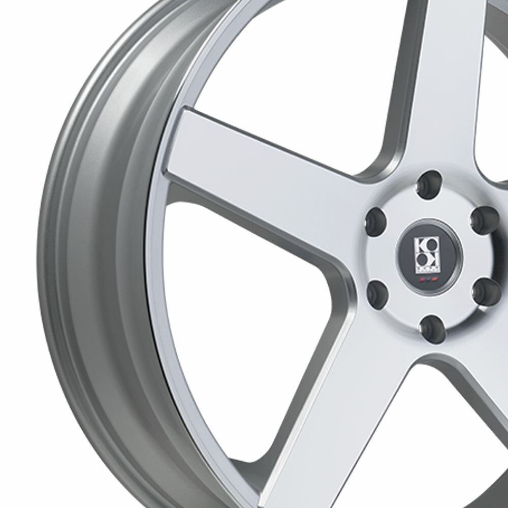 24" Koko Kuture Sardinia Silver 24x9.5 Wheels Rims Fits Rolls-Royce Wraith