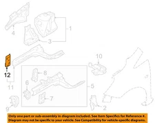 NISSAN OEM 12-19 Versa Note-Outer Rail Bracket G51C99KAMA