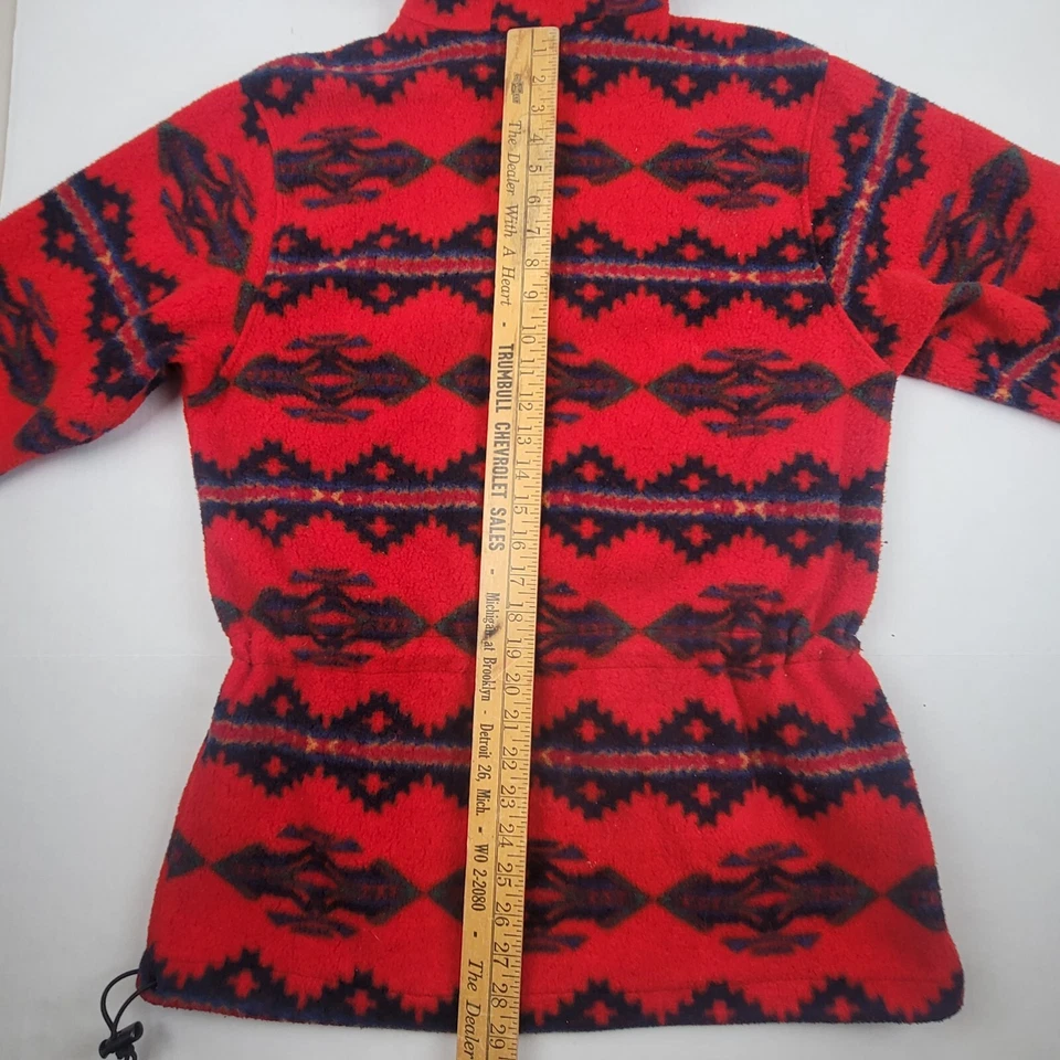 Chaqueta Obermeyer vintage para mujer XL polar azteca con capucha 1/2 cremallera suroeste Foto 4 de 4
