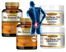 2 bee Menthol bee Cream Muscle Joint support Arthritis Bee Therapy Pills bio