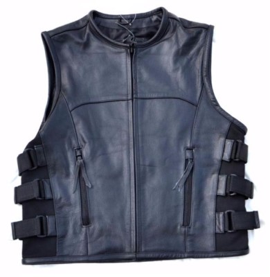 Weste Jacket Leder Stil Pare Ball - S BIS 3XL - Stil Sons Of Anarchy Biker