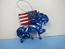 Trail Of Painted Ponies-Wild Blue-Remembering 9/11-2021 Hanging Ornament-NIB