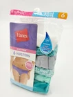 Hanes Women's Hipster Panties Underwear 6-Pk Size 6 Cotton Assorted Colors