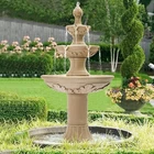 Italian Outdoor IPX5 Water Fountains Garden Decor - 48.4''H  Waterfalls