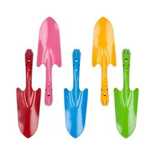 Mini Colorful Metal Hand Shovel, Trowel Set Garden Tools for Flower Soil Plan...