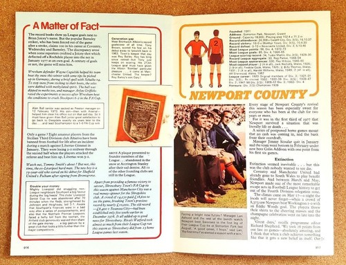 Marshall Cavendish Football Handbook 1978 Single Issues - Various Multi Choice - Picture 106 of 176
