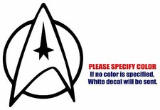 Star Trek Starfleet 2 Graphic Die Cut decal sticker Car Truck Boat Window 7"