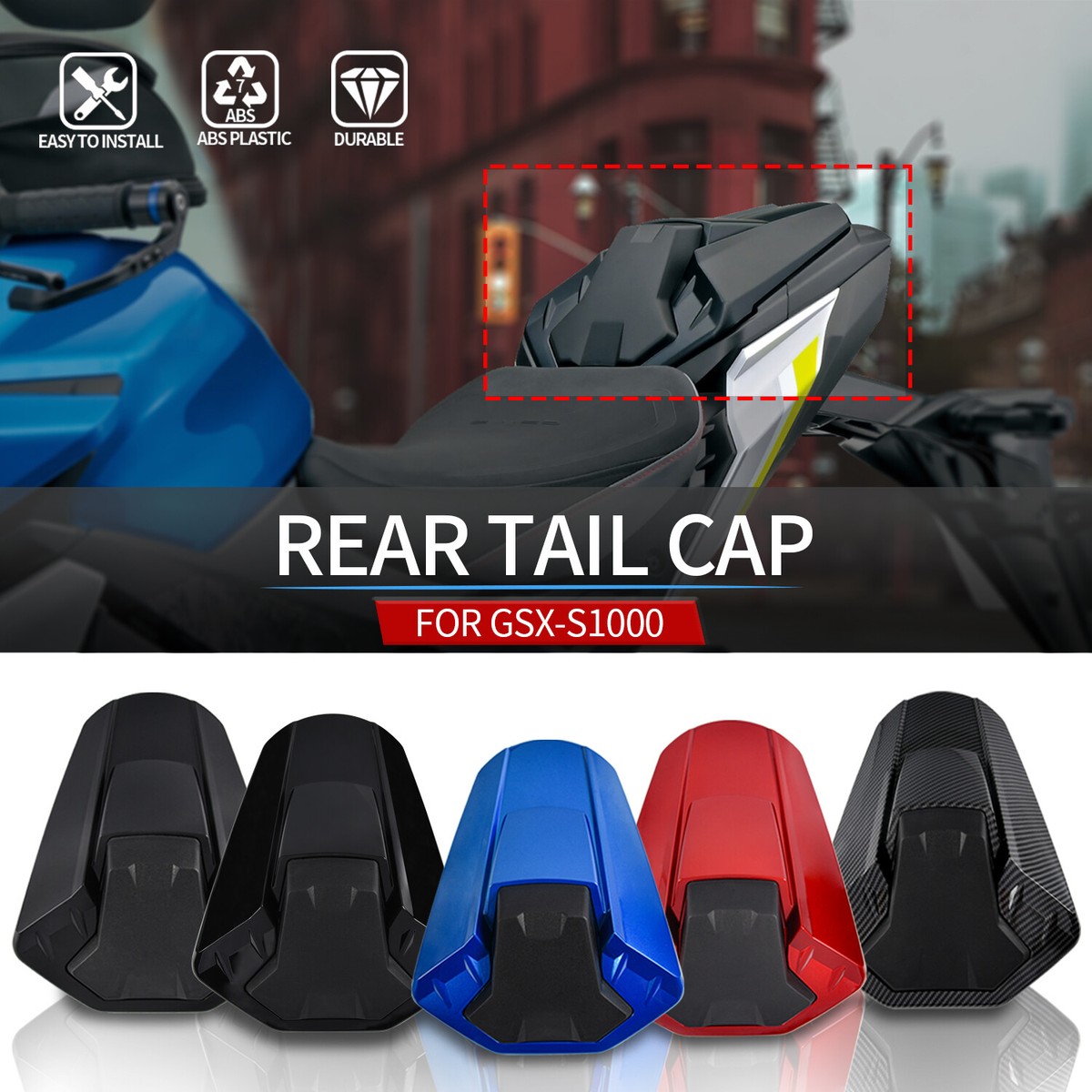 Rear Seat Cowl Cover Fairing For Suzuki GSX-S1000 2021-2023 - Passenger Seat Replacement Tail Cover