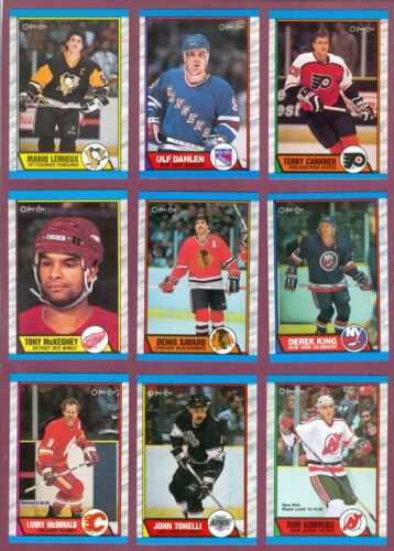 1989-90 O PEE CHEE NHL HOCKEY CARD 1 TO 110 SEE LIST - Foto 1 di 221