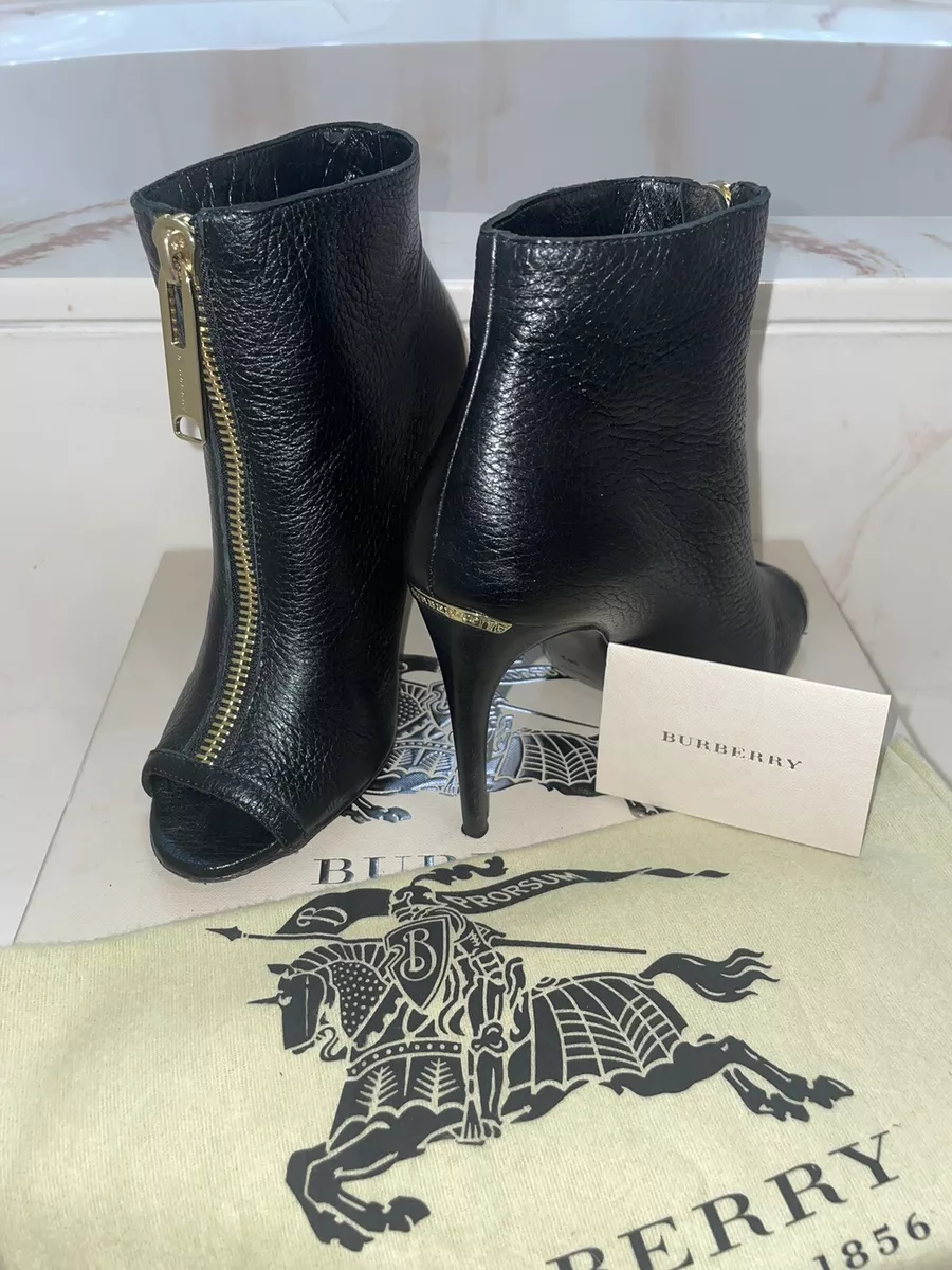 Burberry peep toe clearance booties