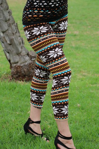 Womens Stretch Thick Warm Winter Leggings - Picture 4 of 10