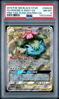 2019 POKEMON SM BLACK STAR PROMO #SM229 FULL ART/VENUSAUR & SNIVY GX PSA 8