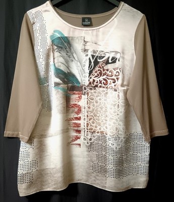 neuwertiges Blusenshirt MADELEINE 3/4 Ärmel Gr. 44 - s. Maße i.d. Anzeige