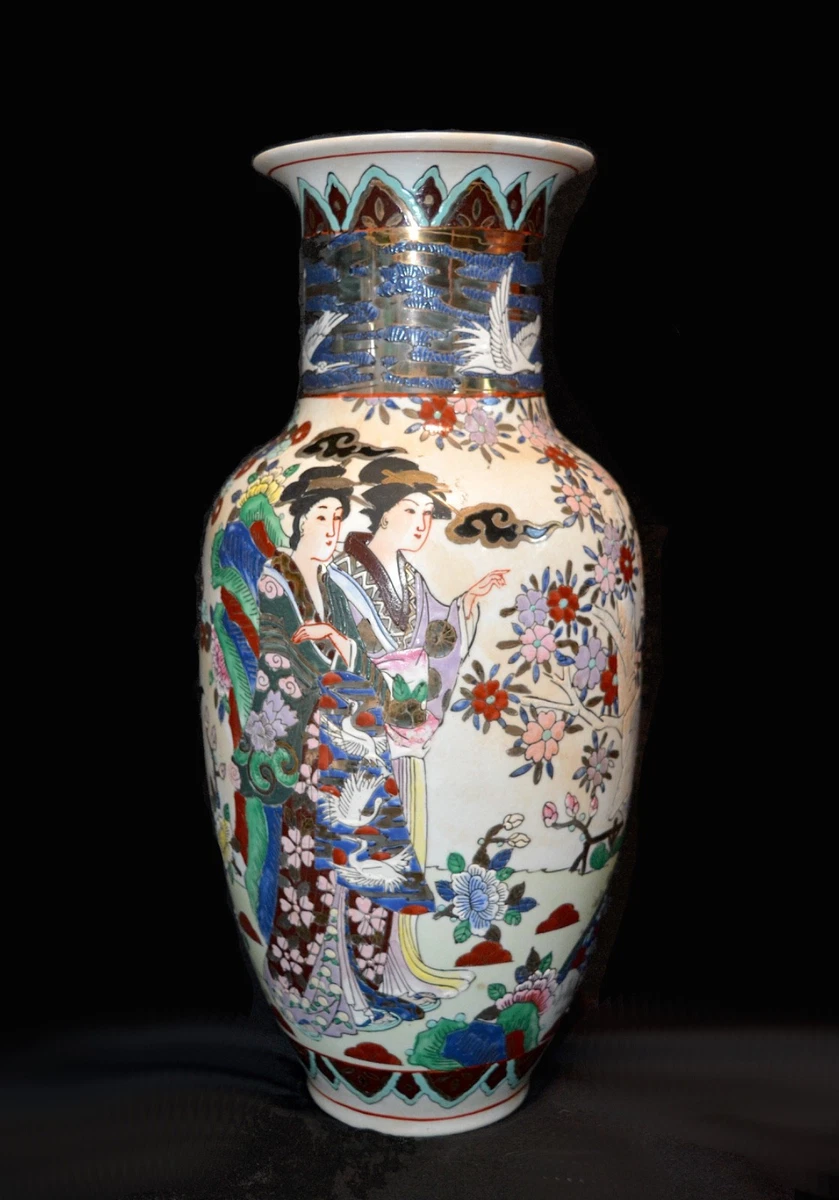 大花瓶中国古董花瓶| eBay