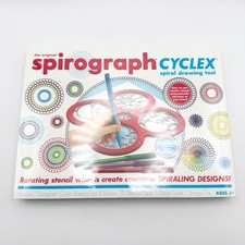 Spirograph Cyclex art crafts drawing set kit tool guide book and paper Markers