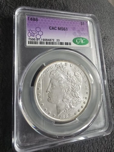 1886 Morgan Silver Dollar CAC MS61