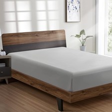 Full Fitted Sheet Hotel Quality Fitted Sheet Ultra Soft Breathable Brushed