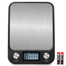 Food Kitchen Scale, 10kg 22lb Digital Scale Waterproof Grams and Ounces for W...