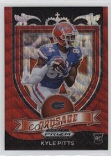 2021 Panini Prizm Draft Picks Crusade Ruby Wave Prizm Kyle Pitts #167 12bq