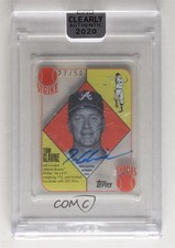 2020 Topps Clearly Authentic 1951 Red Blue Backs 27/50 Tom Glavine Auto HOF 0l2
