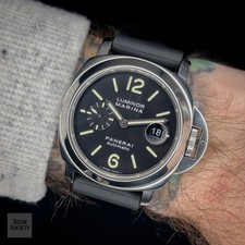 Panerai Luminor Marina Men's Black Watch - PAM00104 - Complete set +2 straps 13