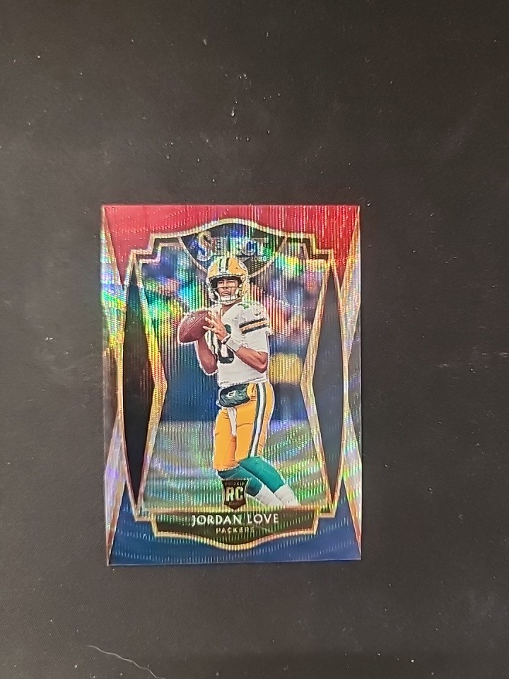 Jordan Love RC /199 Tri-Color Prizm 2020 NFL Select Premier Level Packers