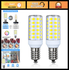 E17 Refrigerator Light Bulb 3W, 2 Pcs - 5000K Daylight White, Compatible Freezer
