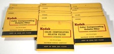 15-Piece Kodak Color Compensating Gelatin Filters - 3 x 3 - uncut - assorted