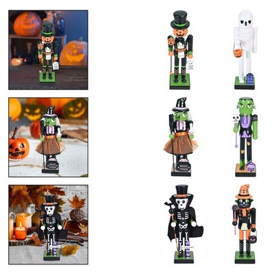 Halloween Nussknacker Figur Deko Tischdeko Statue Höhe 9,84 cm