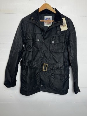 NEW John Partridge Men's Speed 6 Lightweight Wax Biker Jacket Size XXS Black